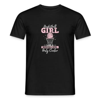 Basketball Girl Drôle De Basketteur Basketball - T-shirt homme - noir - Devant - AI Model Male 178 light (178cm)