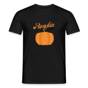 Die Jahreszeit Kürbis Herbstbaum Orange Herbstblätter - Männer T-Shirt - Schwarz - Vorne - AI Model Male 178 light (178cm)