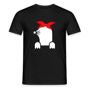 The mole - Men's T-Shirt - black - Front - AI Model Male 178 light (178cm)