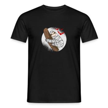 Sloth Moon Bats Cute Halloween Animal - Men's T-Shirt - black - Front - AI Model Male 178 light (178cm)