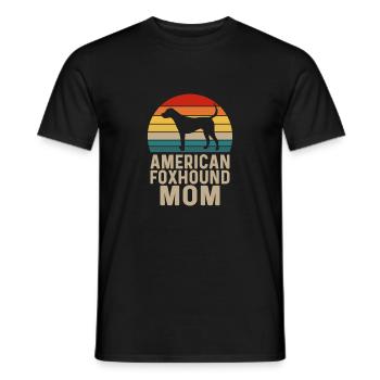 American Foxhound MOM - T-shirt homme - noir - Devant - AI Model Male 178 light (178cm)