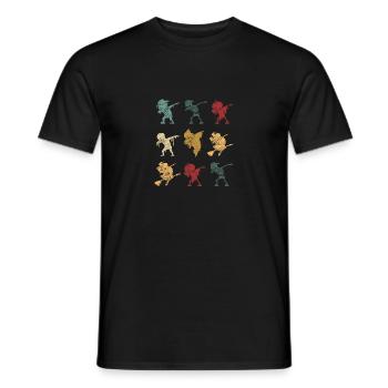 Dabbing Halloween Skelett Zombie Geist Hexe Scary - Männer T-Shirt - Schwarz - Vorne - AI Model Male 178 light (178cm)