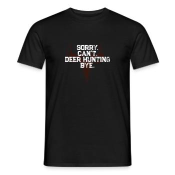 Buck Deer Hunting Hunter Sorry. - Männer T-Shirt - Schwarz - Vorne - AI Model Male 178 light (178cm)