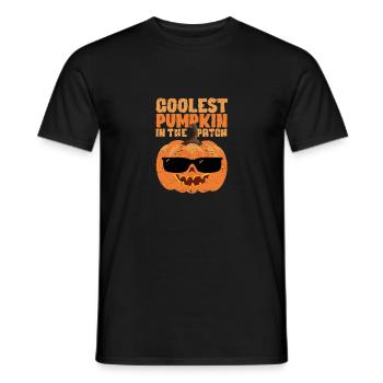 Citrouille la plus cool sur le trottoir Drôle d’Halloween - T-shirt homme - noir - Devant - AI Model Male 178 light (178cm)