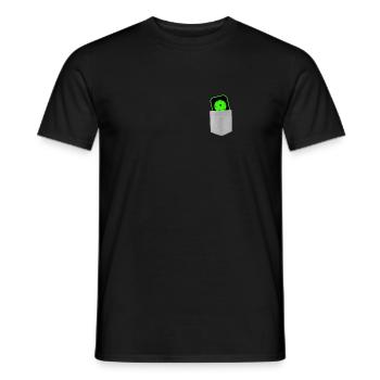 Fake Pocket Cool Pickleball Sport Dink Paddel Wortspiel - Männer T-Shirt - Schwarz - Vorne - AI Model Male 178 light (178cm)