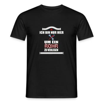 Klemptner und Rohrverleger - Männer T-Shirt - Schwarz - Vorne - AI Model Male 178 light (178cm)