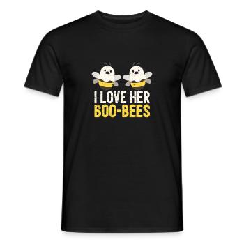 Je les adore Boo Bees Drôles de seins d’Halloween - T-shirt homme - noir - Devant - AI Model Male 178 light (178cm)