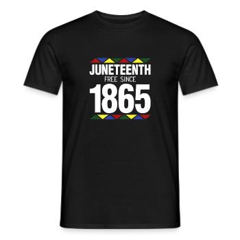 Juneteenth Pride BLM Black History - Men's T-Shirt - black - Front - AI Model Male 178 light (178cm)