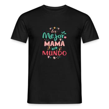 La Mejor mamá Del Mundo - T-shirt homme - noir - Devant - AI Model Male 178 light (178cm)