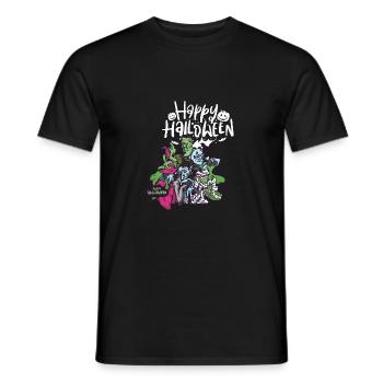 Halloween - Gruselig Schön - Happy Halloween - Männer T-Shirt - Schwarz - Vorne - AI Model Male 178 light (178cm)
