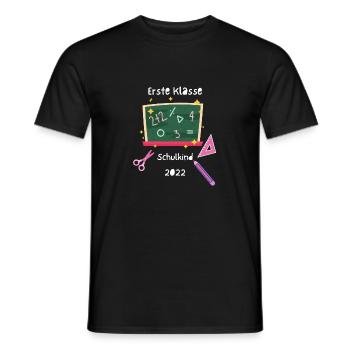 Erste Klasse Schulkind - Männer T-Shirt - Schwarz - Vorne - AI Model Male 178 light (178cm)