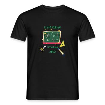 Erste Klasse Schulkind - Männer T-Shirt - Schwarz - Vorne - AI Model Male 178 light (178cm)