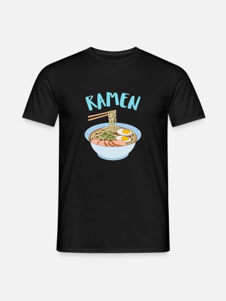 Ramen Japan Pasta Kawaii - Men's T-Shirt - black