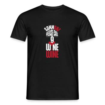 Sommelier Wine Drinking Tasting - Männer T-Shirt - Schwarz - Vorne - AI Model Male 178 light (178cm)
