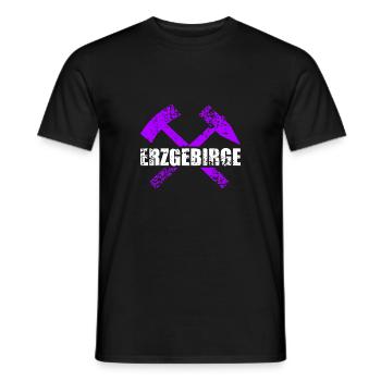 Erzgebirge Heimat Schacht - Männer T-Shirt - Schwarz - Vorne - AI Model Male 178 light (178cm)