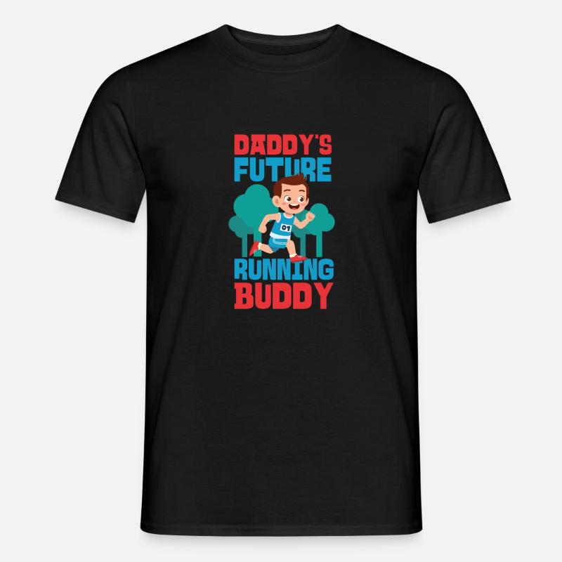 Running Runner Half Marathon Dad - Männer T-Shirt - Schwarz