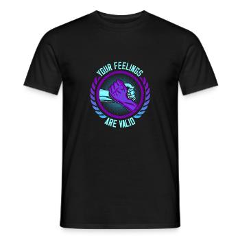 Your Feelings Are Valid Depression Help Suicide Pr - Men's T-Shirt - black - Front - AI Model Male 178 light (178cm)