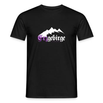 Erzgebirge Berg Wandern Walder Rauschen - Männer T-Shirt - Schwarz - Vorne - AI Model Male 178 light (178cm)