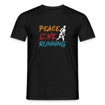 Running Runner Half Marathon - Männer T-Shirt - Schwarz - Vorne - AI Model Male 178 light (178cm)