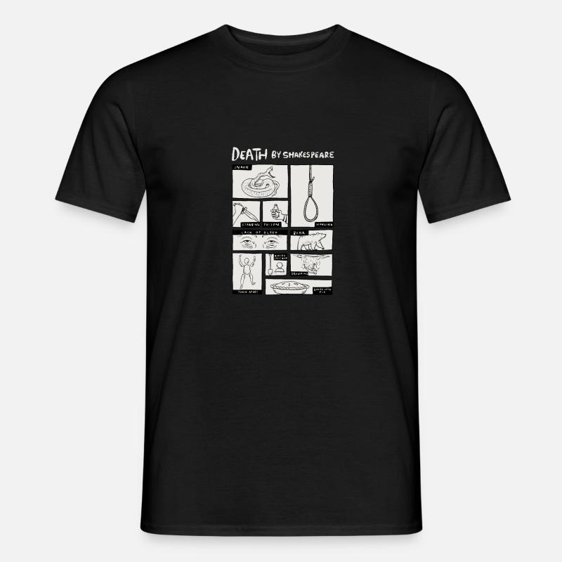 Tod durch Shakespeare Design - Männer T-Shirt - Schwarz