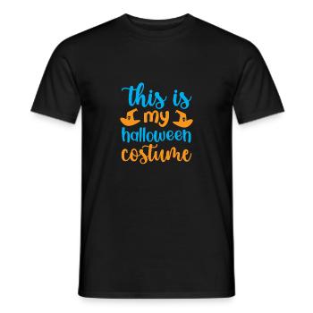 Das ist mein Halloween Kostüm - Halloween Humor - Männer T-Shirt - Schwarz - Vorne - AI Model Male 178 light (178cm)