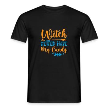 Witch better have my candy - T-shirt homme - noir - Devant - AI Model Male 178 light (178cm)