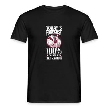 Running Runner Half Marathon - Männer T-Shirt - Schwarz - Vorne - AI Model Male 178 light (178cm)