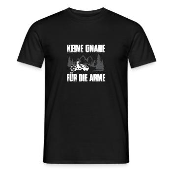 Keine Gnade Für Die Arme Handbike Handfahrrad - Männer T-Shirt - Schwarz - Vorne - AI Model Male 178 light (178cm)