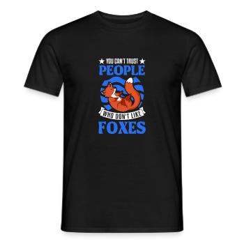 Fox Cadeau Renard Roux - T-shirt homme - noir - Devant - AI Model Male 178 light (178cm)