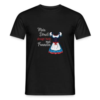 Moi Dirndl - Männer T-Shirt - Schwarz - Vorne - AI Model Male 178 light (178cm)