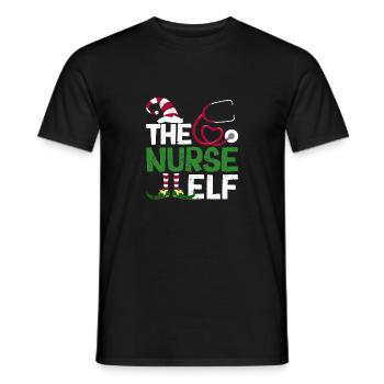 Drôle de groupe de pyjama familial assorti Noël - T-shirt homme - noir - Devant - AI Model Male 178 light (178cm)