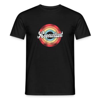 Comptable Comptable Comptable Comptabilité - T-shirt homme - noir - Devant - AI Model Male 178 light (178cm)