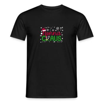 Nonna Claus Santa Grandma drôle pyjama de Noël - T-shirt homme - noir - Devant - AI Model Male 178 light (178cm)