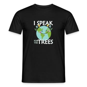 Earth Day Earthday Environmental Protection Environment Nature - Men's T-Shirt - black - Front - AI Model Male 178 light (178cm)