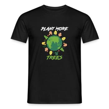 Earth Day Earthday Environmental Protection Environment Nature - Men's T-Shirt - black - Front - AI Model Male 178 light (178cm)