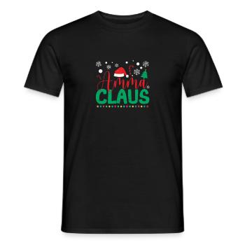 Chapeau de Père Noël Drôle De Grand-mère Pyjama de Noël - T-shirt homme - noir - Devant - AI Model Male 178 light (178cm)