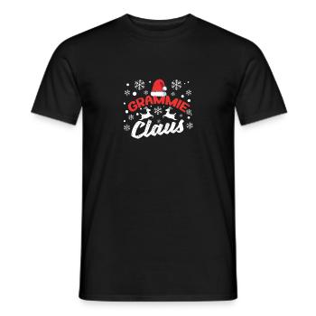 Grammie Claus Père Noël Drôle Grand-mère Noël - T-shirt homme - noir - Devant - AI Model Male 178 light (178cm)