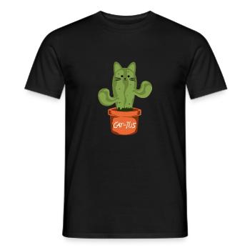 Cat-Ur - Männer T-Shirt - Schwarz - Vorne - AI Model Male 178 light (178cm)
