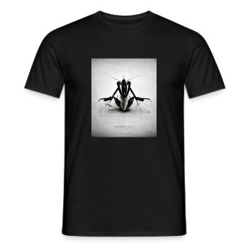 Mante religieuse A - T-shirt homme - noir - Devant - AI Model Male 178 light (178cm)