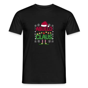 Abuelo Claus Santa Funny Matching Family - Men's T-Shirt - black - Front - AI Model Male 178 light (178cm)