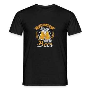 Drôle de bière Buveur de bière Buveur de bière Brasseur Motif - T-shirt homme - noir - Devant - AI Model Male 178 light (178cm)