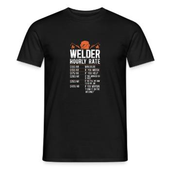 Welder Welding Vintage Welder - Männer T-Shirt - Schwarz - Vorne - AI Model Male 178 light (178cm)