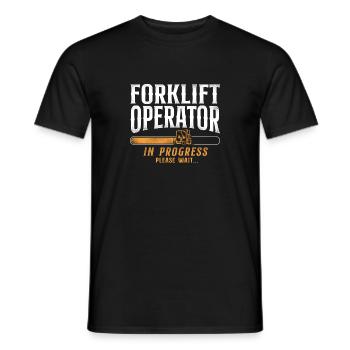 Certified Forklift Truck Operator - Männer T-Shirt - Schwarz - Vorne - AI Model Male 178 light (178cm)