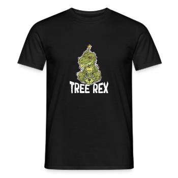 Drôle d’arbre Rex Pyjama de Noël PJ - T-shirt homme - noir - Devant - AI Model Male 178 light (178cm)
