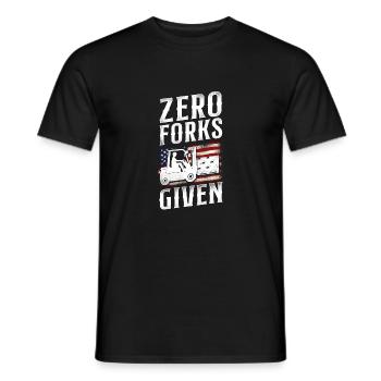Opérateur de chariot élévateur certifié - T-shirt homme - noir - Devant - AI Model Male 178 light (178cm)