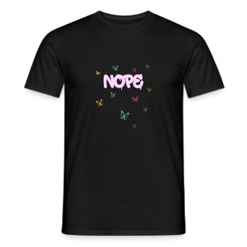 Nope - Just say no! - Men's T-Shirt - black - Front - AI Model Male 178 light (178cm)