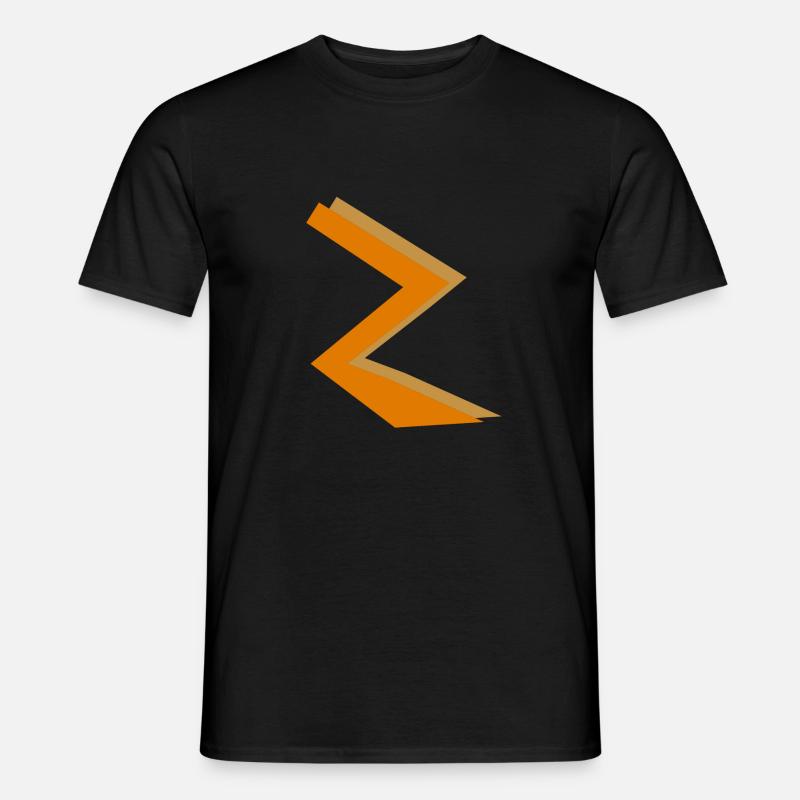 ZickZack2 - Männer T-Shirt - Schwarz