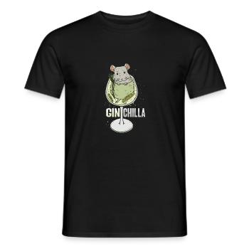 Conception de ginchilla pour un propriétaire de chinchilla - T-shirt homme - noir - Devant - AI Model Male 178 light (178cm)