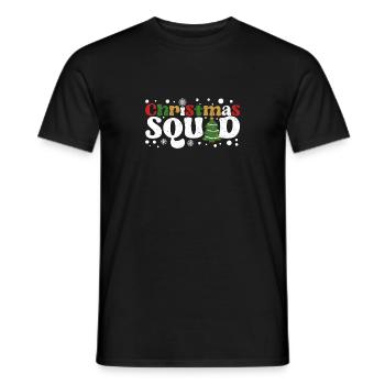 Christmas Squad Santa Claus Family Matching - Men's T-Shirt - black - Front - AI Model Male 178 light (178cm)