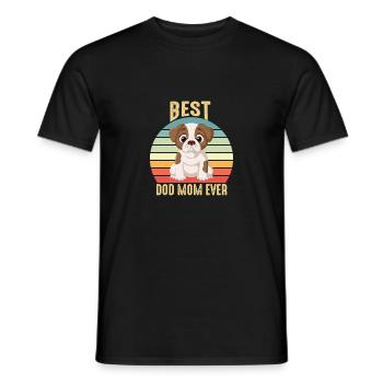 Meilleure maman en fourrure de tous les temps pour les femmes Chat Maman ou Chien Mère - T-shirt homme - noir - Devant - AI Model Male 178 light (178cm)